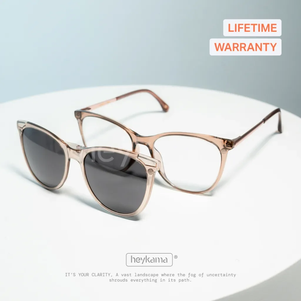 kacamata yuna soft brown dari Heykama